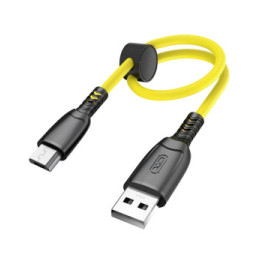 XO Câble USB vers Micro USB 6A Transfert De Données 480Mbps 25cm Jaune