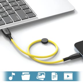 XO Câble USB vers Micro USB 6A Transfert De Données 480Mbps 25cm Jaune — image 3