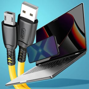 XO Câble USB vers Micro USB 6A Transfert De Données 480Mbps 25cm Jaune — image 4