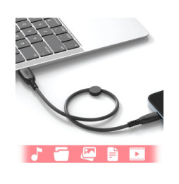 XO Câble USB vers Micro USB 6A Transfert De Données 480Mbps 25cm Noir