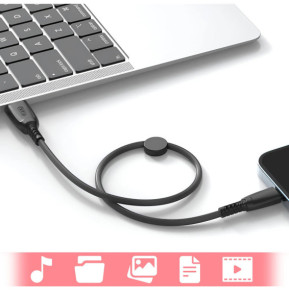 XO Câble USB vers Micro USB 6A Transfert De Données 480Mbps 25cm Noir