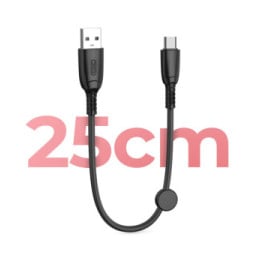 XO Câble USB vers Micro USB 6A Transfert De Données 480Mbps 25cm Noir
