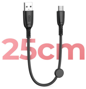 XO Câble USB vers Micro USB 6A Transfert De Données 480Mbps 25cm Noir