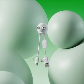 XOOPAR Câble USB-A vers Micro-USB et Ligthning JELLY 2A 10cm Format Porte-clés Blanc — image 4