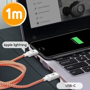 Xtorm Câble USB-C vers Lightning (1m) Rouge — image 4