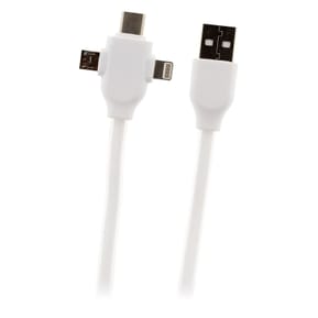 Zenitech - Câble USB universel avec triple sortie USB-C, Micro USB et Lightning pour iPhone / iPad — image 2