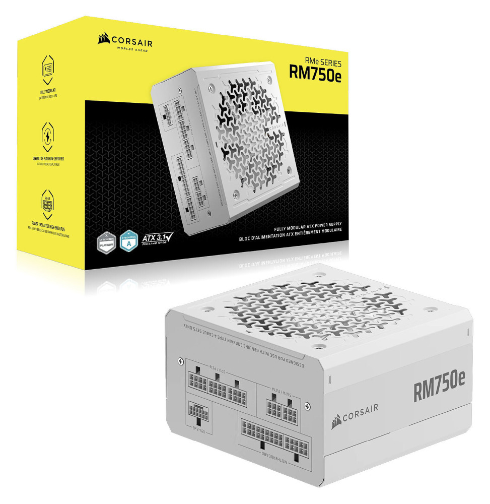 Corsair RM750e (2025) - Blanc