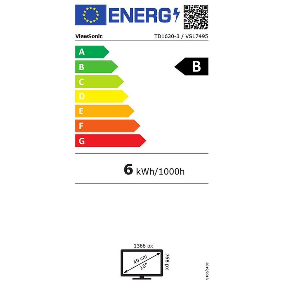 ViewSonic 16" LED Tactile - TD1630-3 — image 2