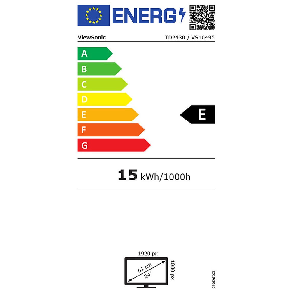 ViewSonic 23.6" LED Tactile - TD2430 — image 2