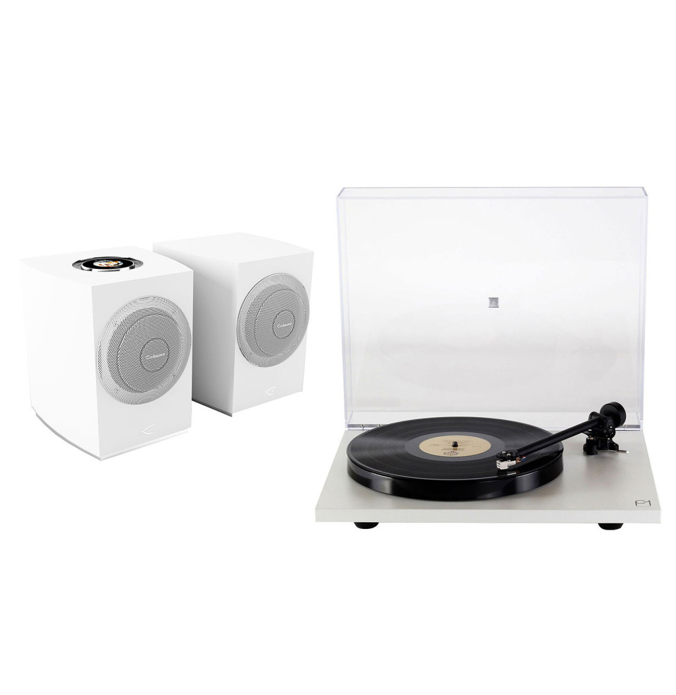 Cabasse Rialto Blanc Satin + Rega Planar 1 Blanc Mat