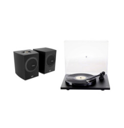 Cabasse Rialto Noir Satin + Rega Planar 1 Noir Mat