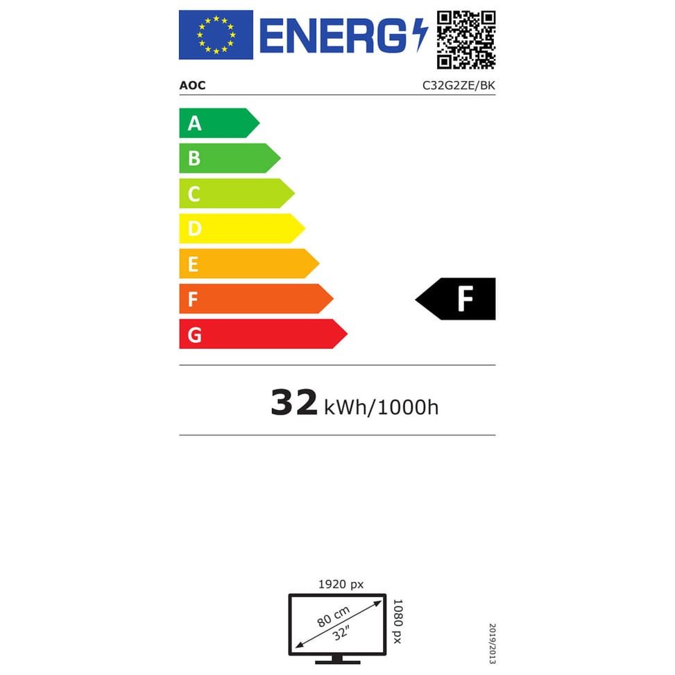 AOC 31.5" LED - C32G2ZE — image 2