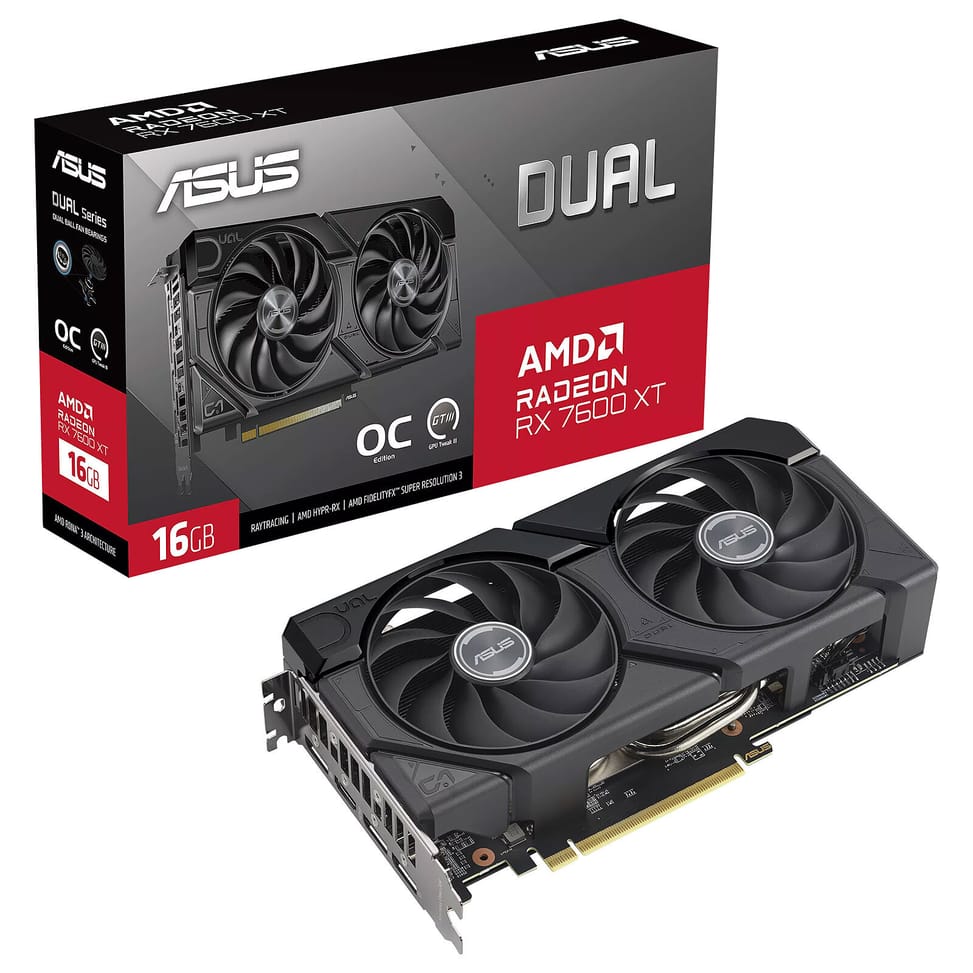 ASUS Dual Radeon RX 7600 XT OC Edition 16GB GDDR6 — image 1
