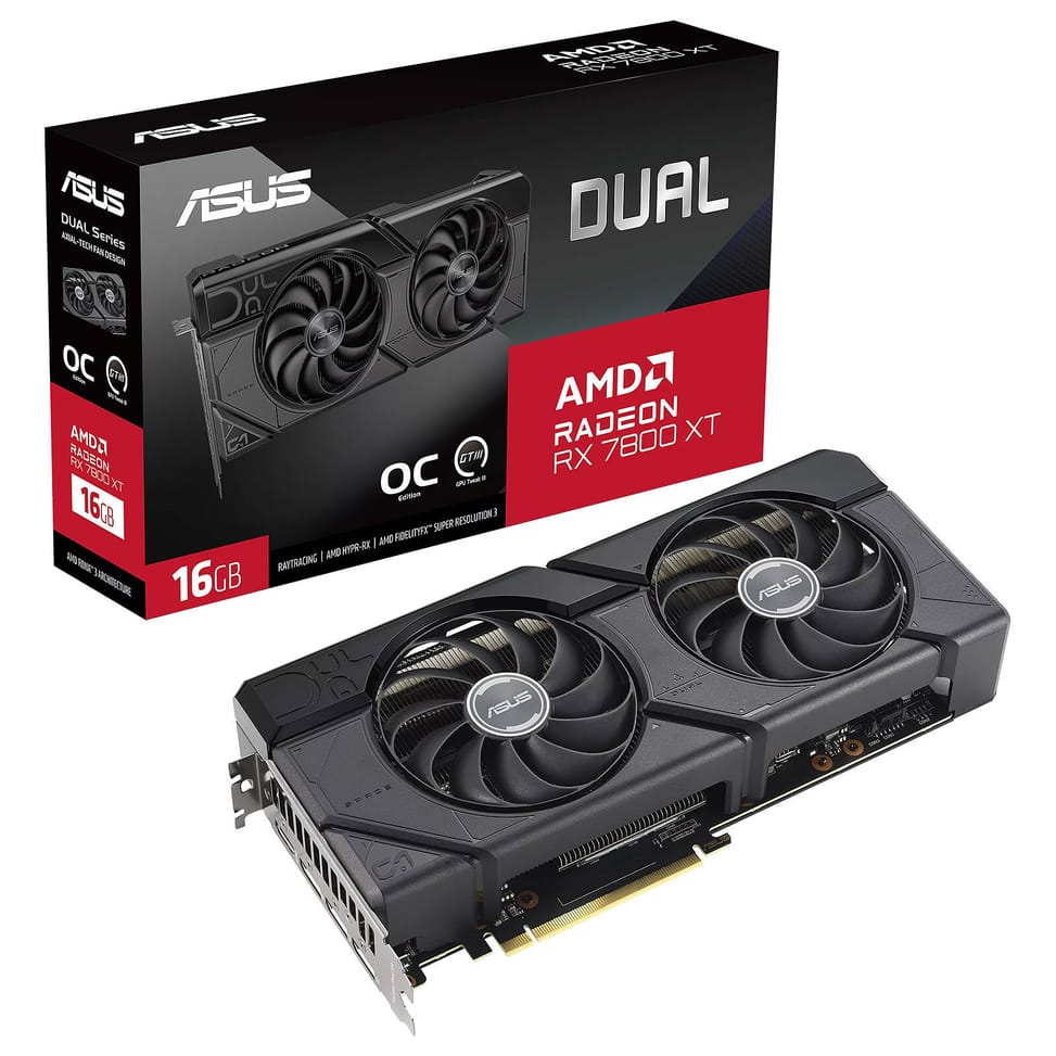 ASUS Dual Radeon RX 7800 XT O16G — image 1