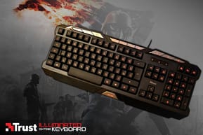 Clavier à touches rétro-éclairées Trust Gaming GXT 280 LED illuminated - AZERTY USB