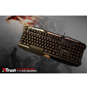 Clavier à touches rétro-éclairées Trust Gaming GXT 280 LED illuminated - AZERTY USB