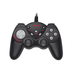 Gamepad Trust avec mode Turbo fire pour les PC fixes et poratbles - USB