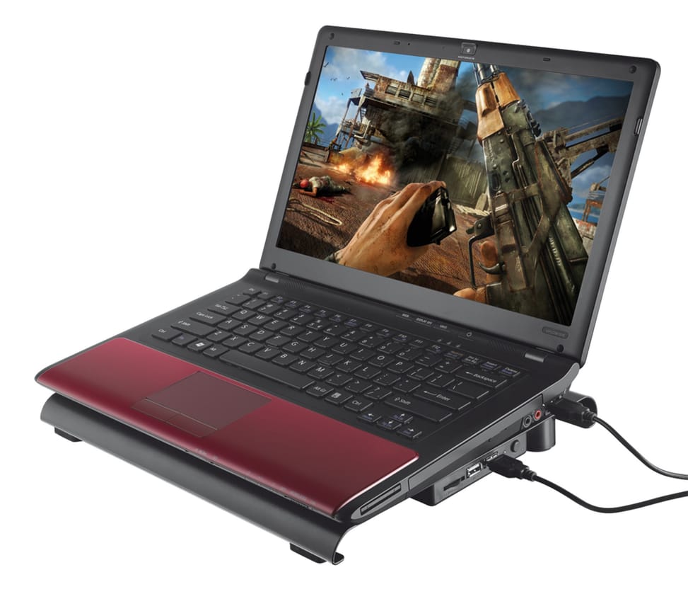 Support Trust GXT 277 pour ordinateur portable avec système de refroidissement