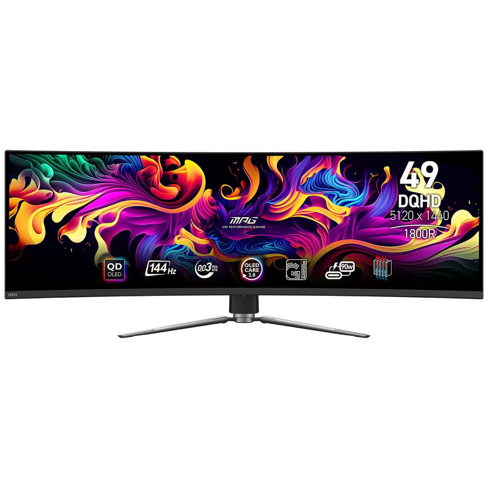 MSI MPG 491CQP QD-OLED 49" 5K 144 Hz Curved Gaming Monitor (9S6-3FA84T-001) — image 1