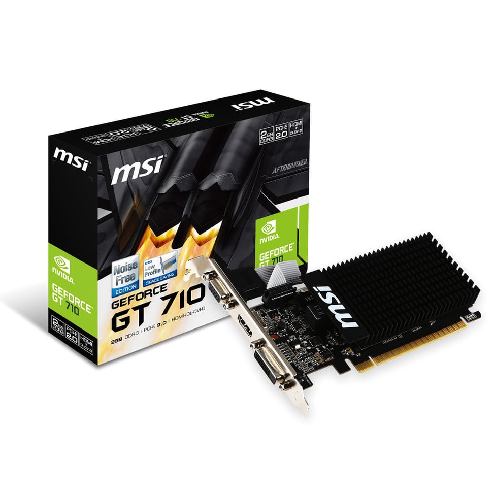 Carte Graphique MSI GeForce GT 710 2GD3H LP (912-V809-3814) — image 1