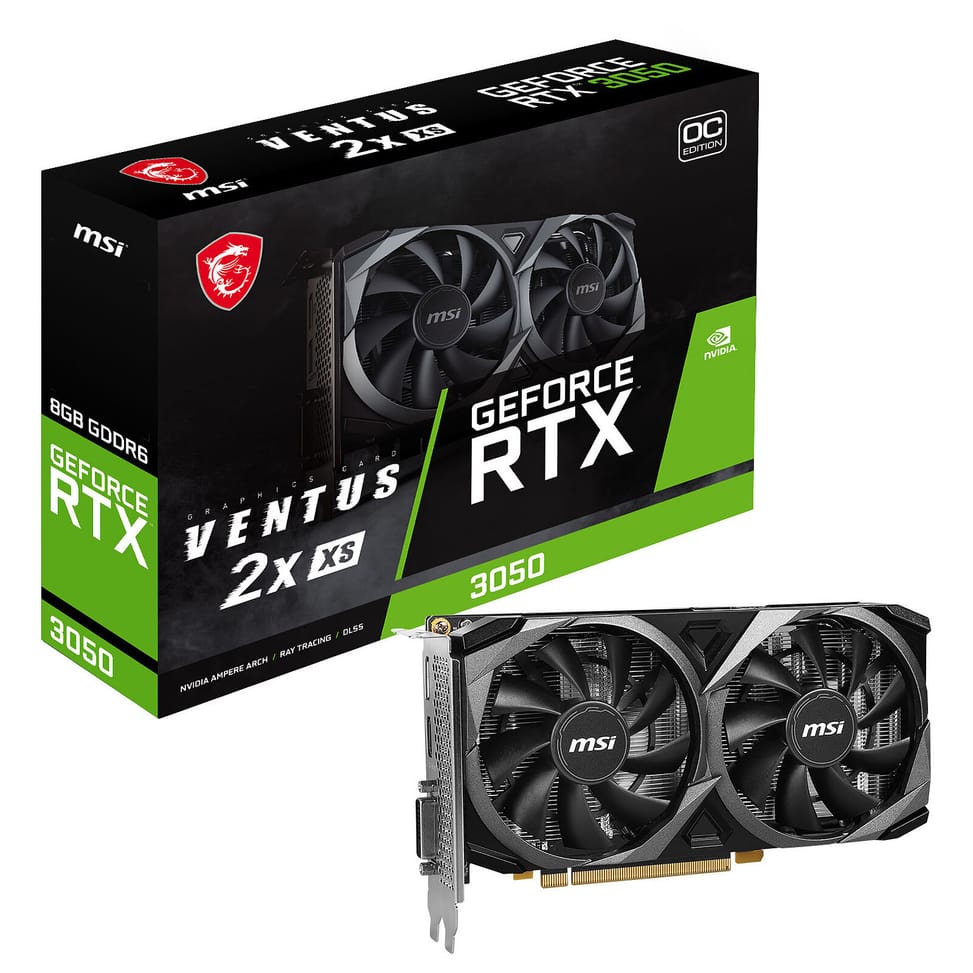 MSI GeForce RTX 3050 VENTUS 2X XS 8G OC — image 1