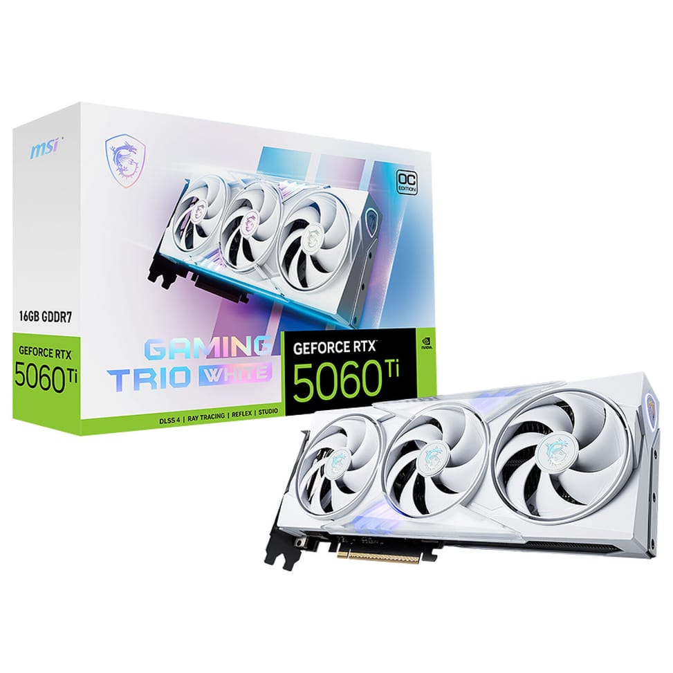 MSI GeForce RTX 5060 Ti 16G GAMING TRIO OC WHITE — image 1