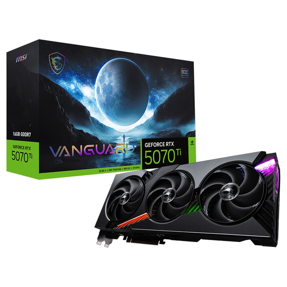 MSI GeForce RTX 5070 Ti 16G VANGUARD SOC LAUNCH EDITION — image 1