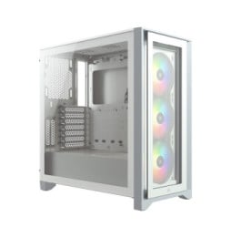 Corsair iCUE 4000X RGB Tempered Glass (Blanc)