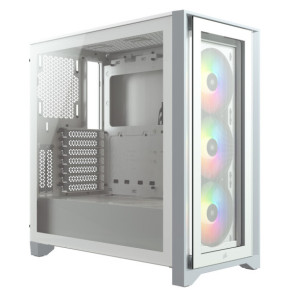 Corsair iCUE 4000X RGB Tempered Glass (Blanc)