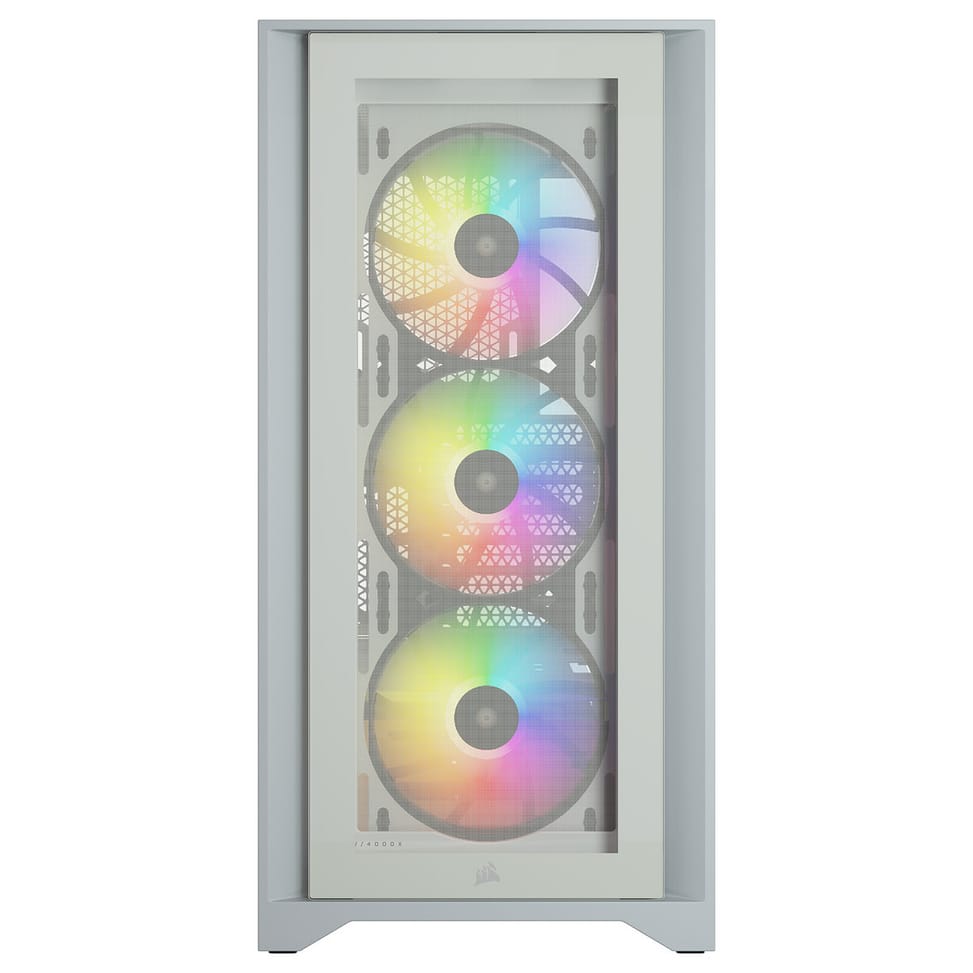 Corsair iCUE 4000X RGB Tempered Glass (Blanc) — image 2