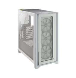 Corsair iCUE 4000X RGB Tempered Glass (Blanc)