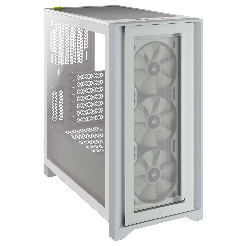 Corsair iCUE 4000X RGB Tempered Glass (Blanc) — image 3