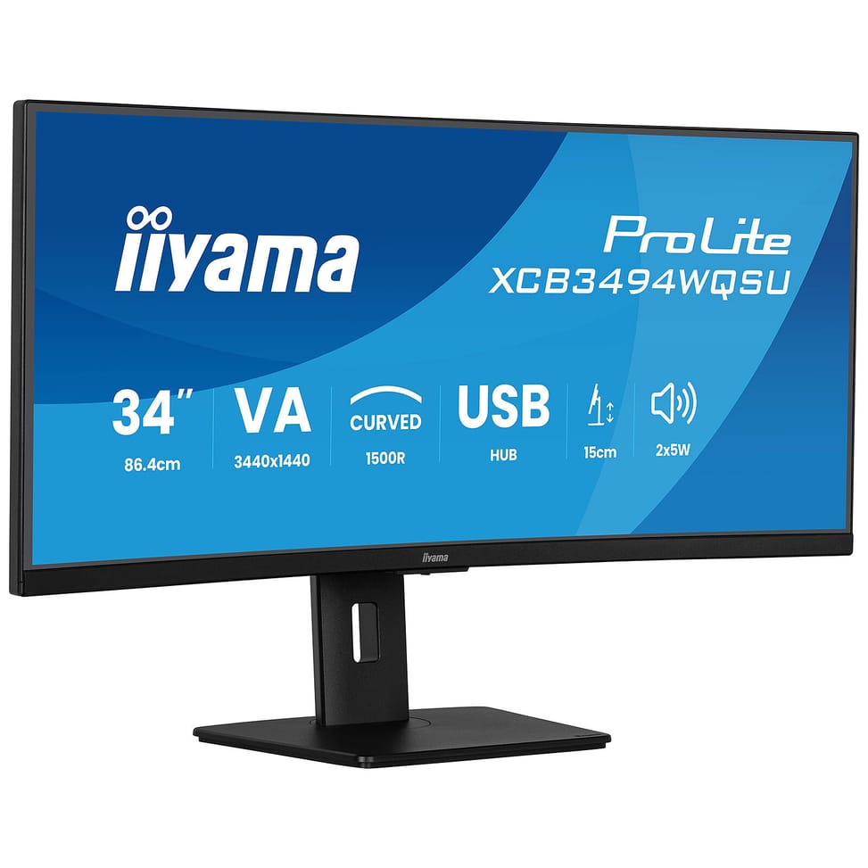 iiyama 34" LED - ProLite XCB3494WQSU-B1 — image 2