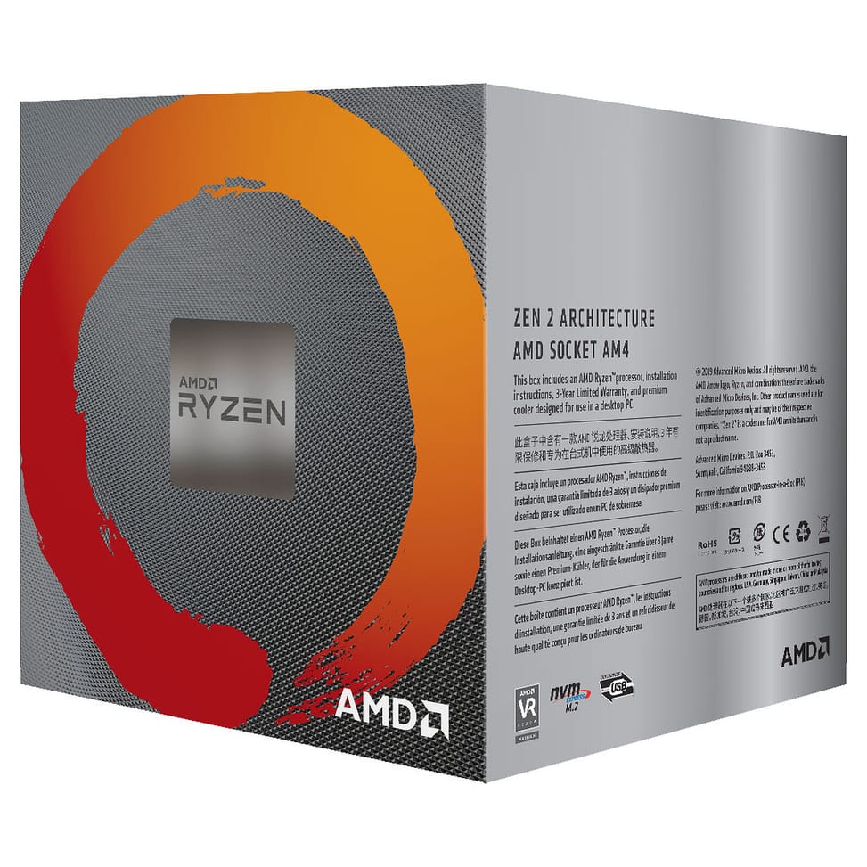 AMD Ryzen 5 3600 Wraith Stealth (3.6 GHz / 4.2 GHz) Boîte — image 3
