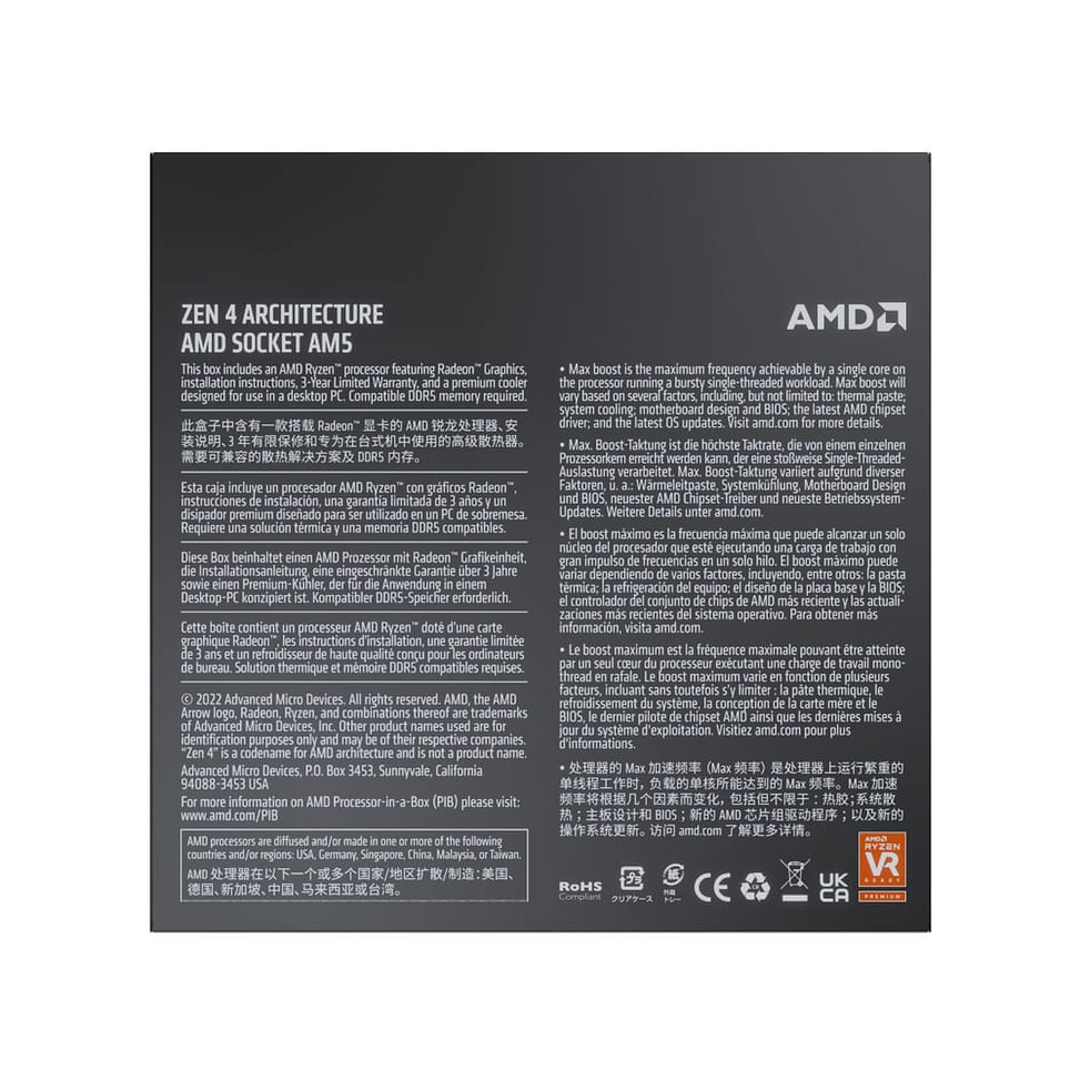 AMD Ryzen 9 7900 Wraith Prism (3.7 GHz / 5.4 GHz) — image 5