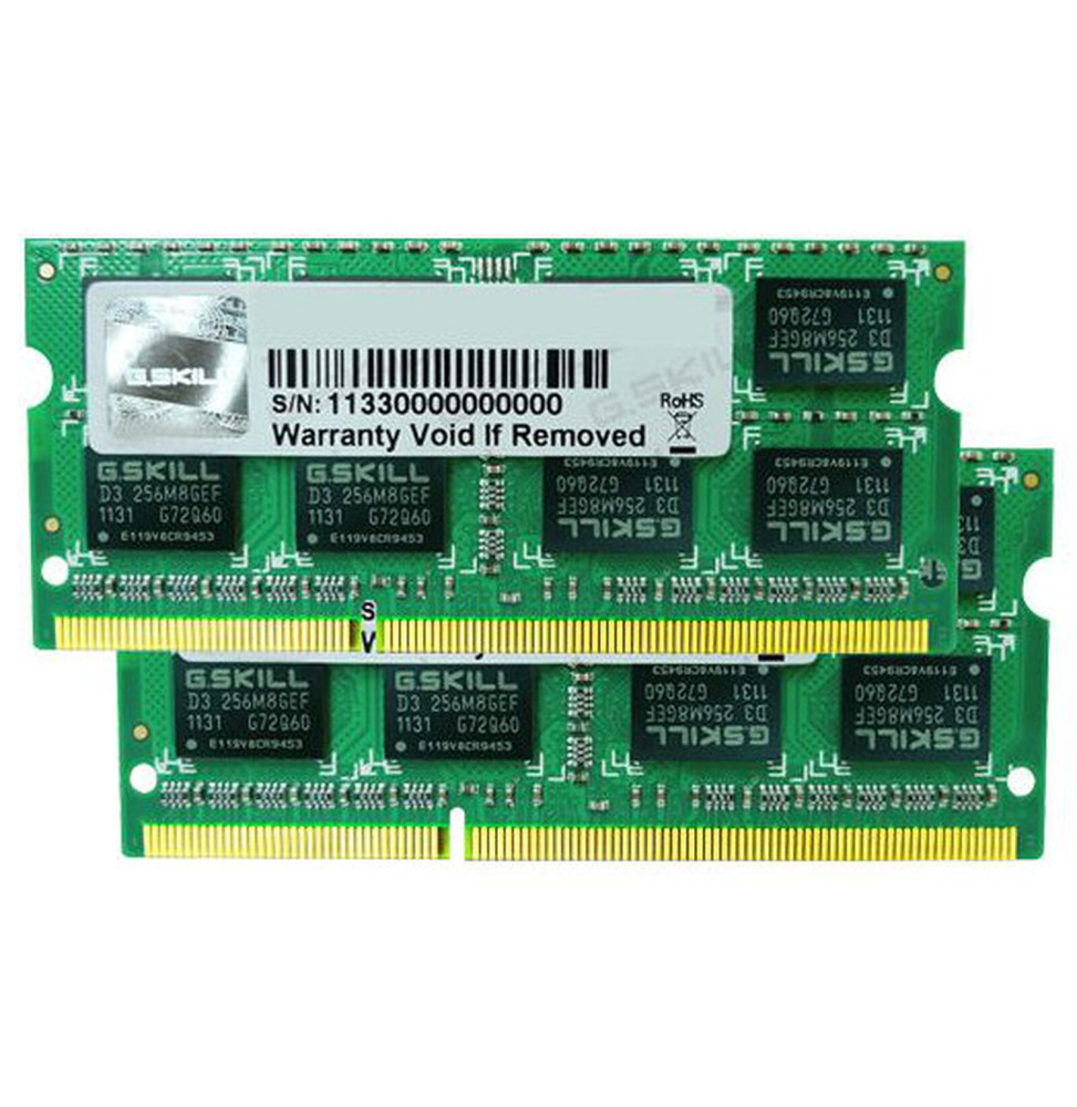 G.Skill SODIMM 8 Go (Kit 2x 4Go) DDR3 1333 MHz