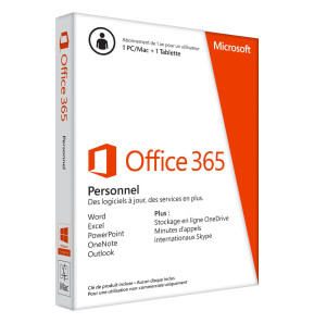 Microsoft Office 365 Personnel - Licence d'abonnement ( 1 an ) - Pour un 1 PC ou Mac + 1 tablette