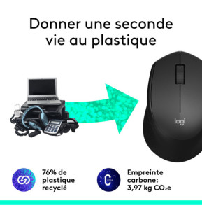 Logitech M330 Silent Plus (Noir)