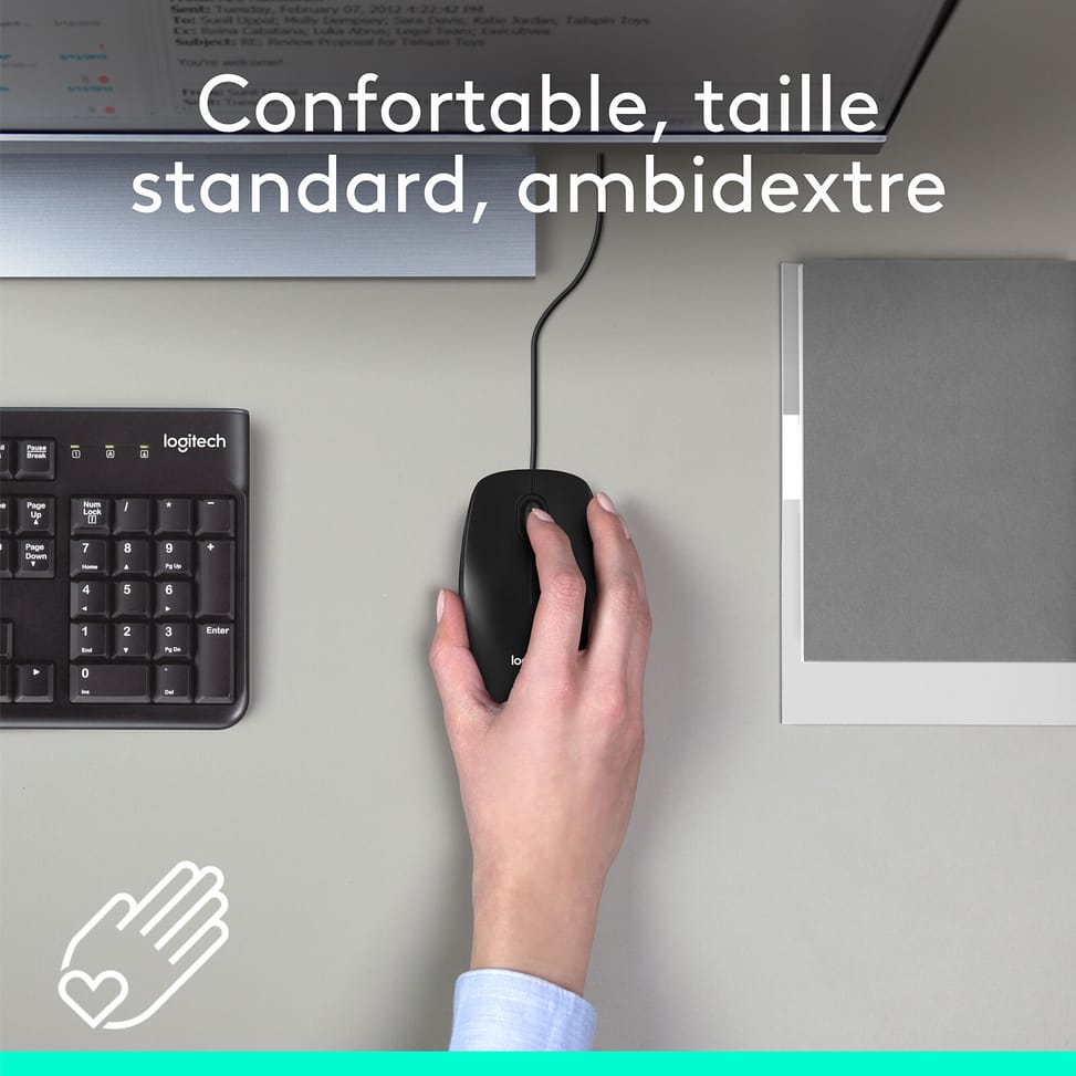 Logitech Mouse M100 (Noir) — image 2