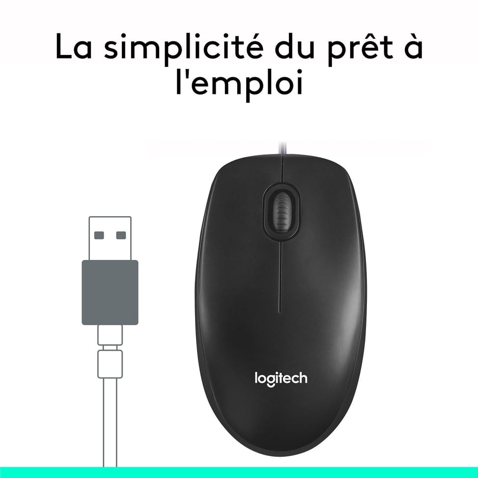 Logitech Mouse M100 (Noir) — image 3