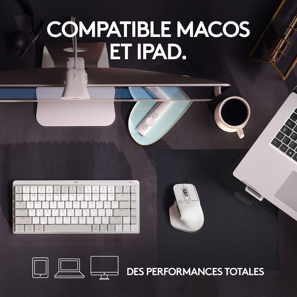 Logitech MX Master 3S for Mac (Gris Pâle) — image 2