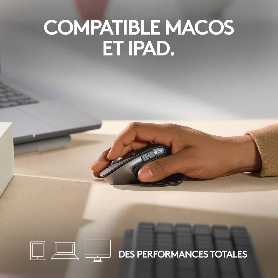 Logitech MX Master 3S for Mac (Gris Sidéral) — image 2