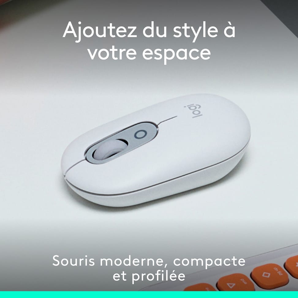 Logitech POP Mouse (Blanc) — image 2