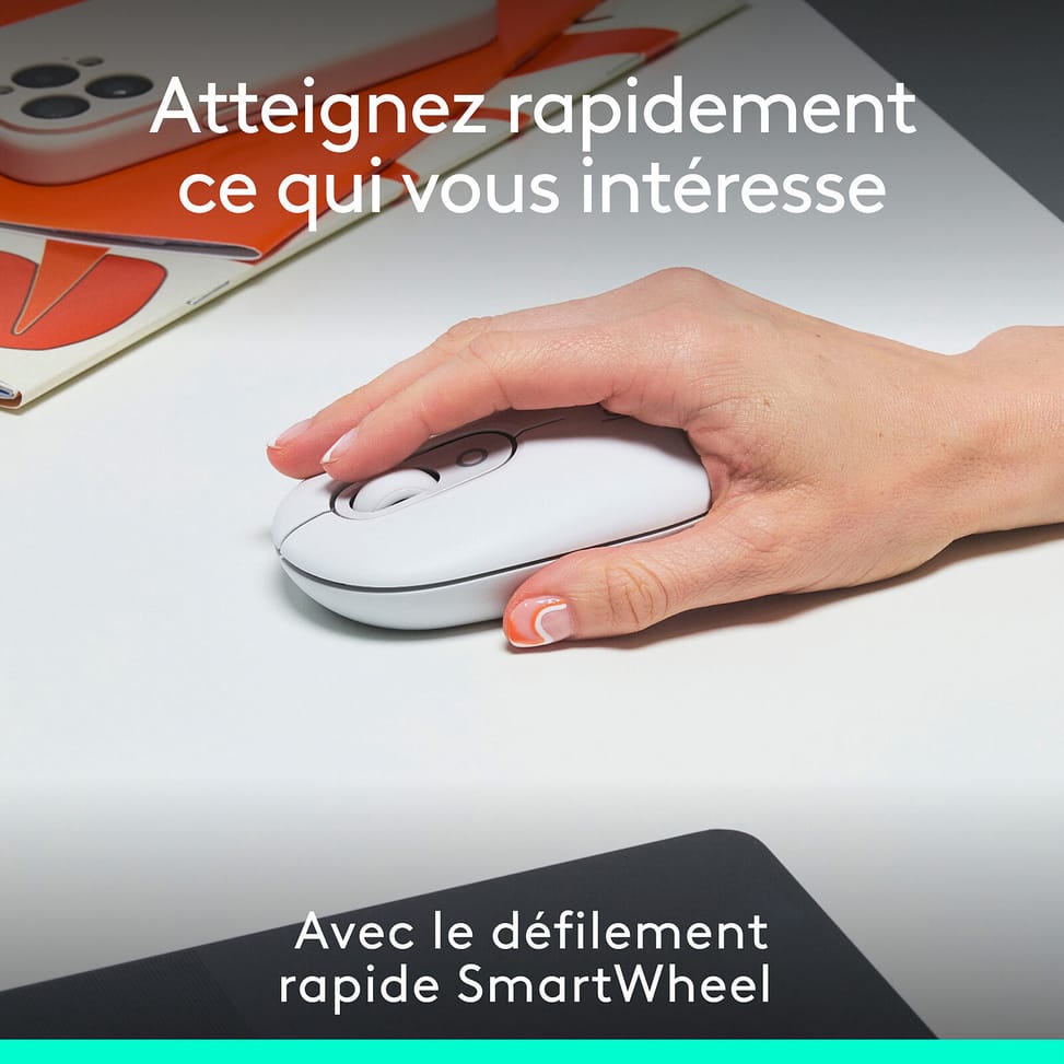 Logitech POP Mouse (Blanc) — image 3
