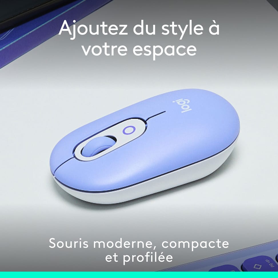 Logitech POP Mouse (Lilas) — image 2