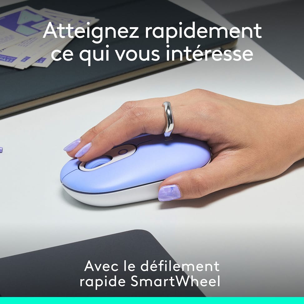 Logitech POP Mouse (Lilas) — image 3