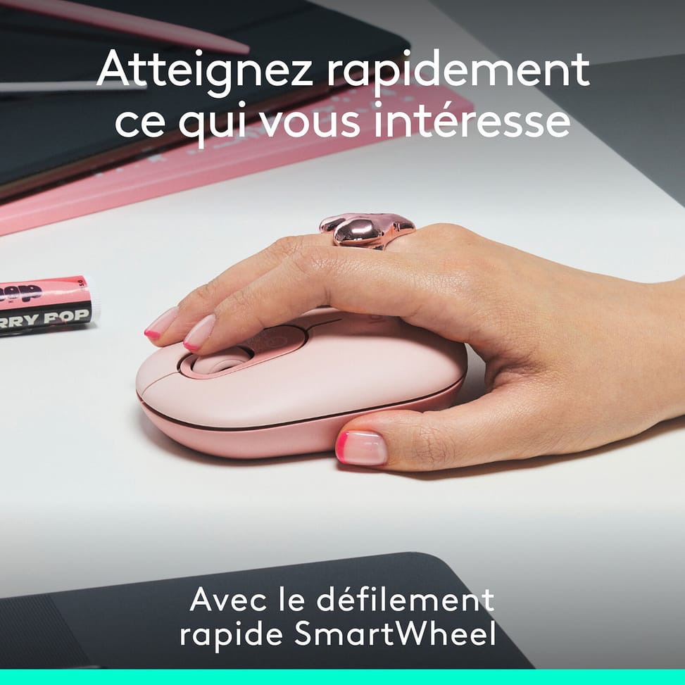 Logitech POP Mouse (Rose) — image 3
