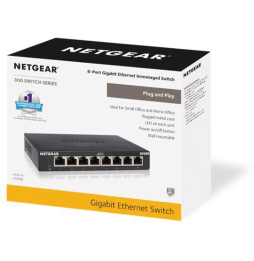 Switch Netgear non manageable à 8 ports Gigabit (GS308)