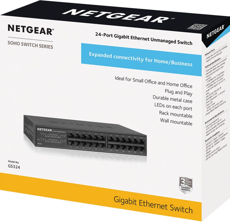 Switch Netgear non manageable à 24 ports (GS324) — image 4