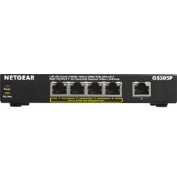 Switch Netgear non manageable 5 ports Gigabit Ethernet avec PoE+ 63W (GS305P)